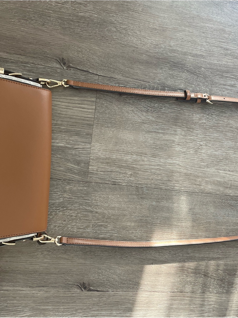 Michael Kors Brown and White Signature Crossbody - Picture 3 of 8